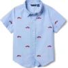 Janie and Jack Nautical Embroidered Shirt (Toddler/Little Kid/Big Kid) | Shirts & Tops