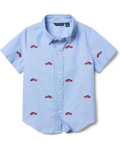 Janie and Jack Nautical Embroidered Shirt (Toddler/Little Kid/Big Kid) | Shirts & Tops