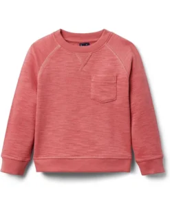 Janie and Jack Boys Slub French Terry Crew Neck (Toddler/Little Kid/Big Kid) | Hoodies & Sweatshirts