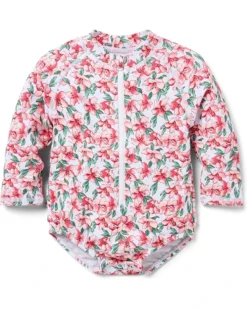 Janie and Jack Baby Girls Floral Rashguard Swim (Infant) | Swimwear