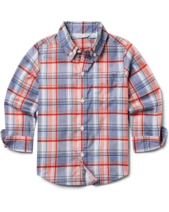Janie and Jack Madras Plaid Shirt (Toddler/Little Kid/Big Kid) | Shirts & Tops
