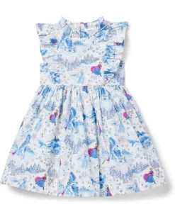 Janie and Jack Frozen Toile Dress (Toddler/Little Kid/Big Kid) | Dresses
