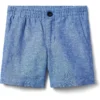 Janie and Jack Chambray Pull On Shorts (Toddler/Little Kid/Big Kid)